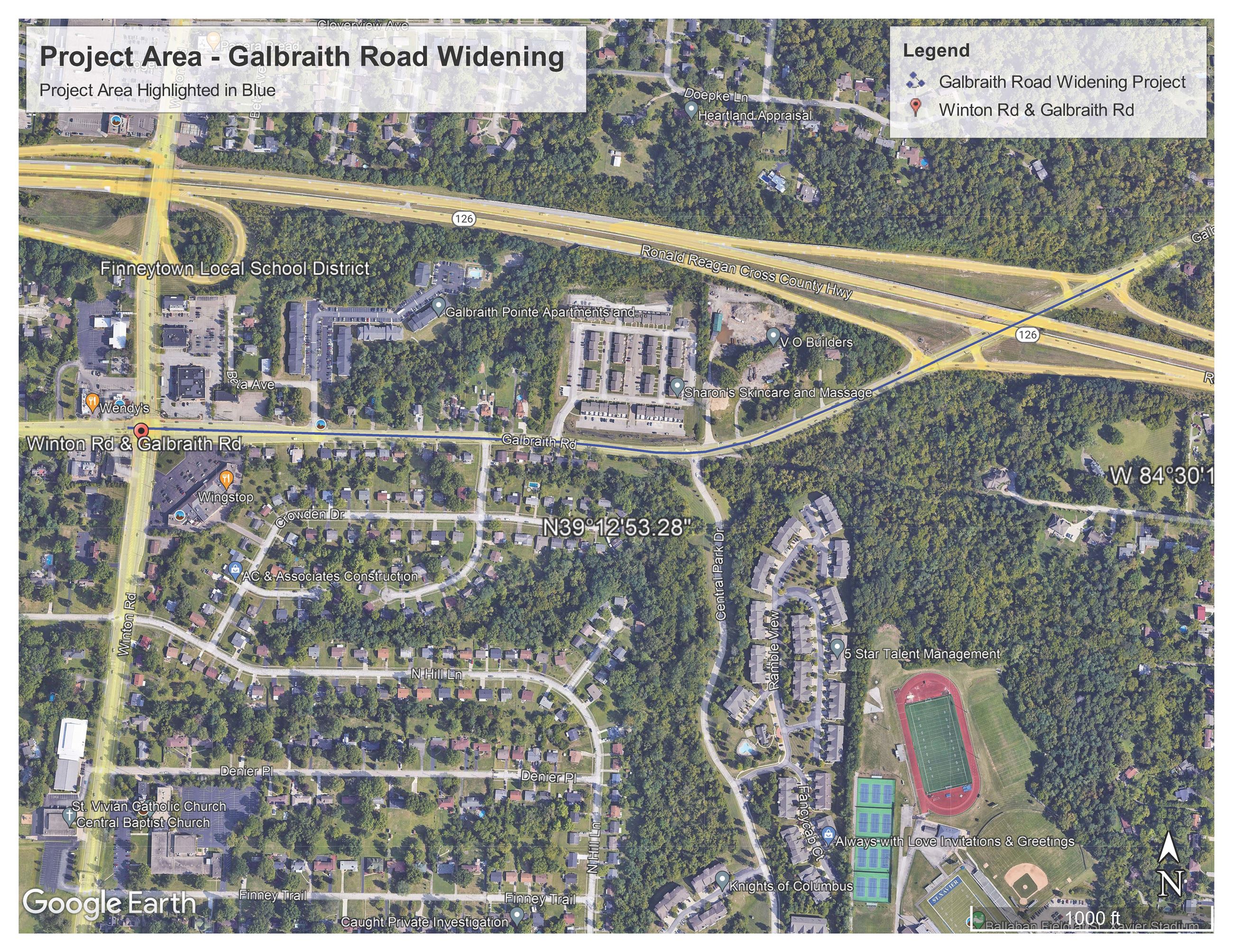 Galbraith Project Map